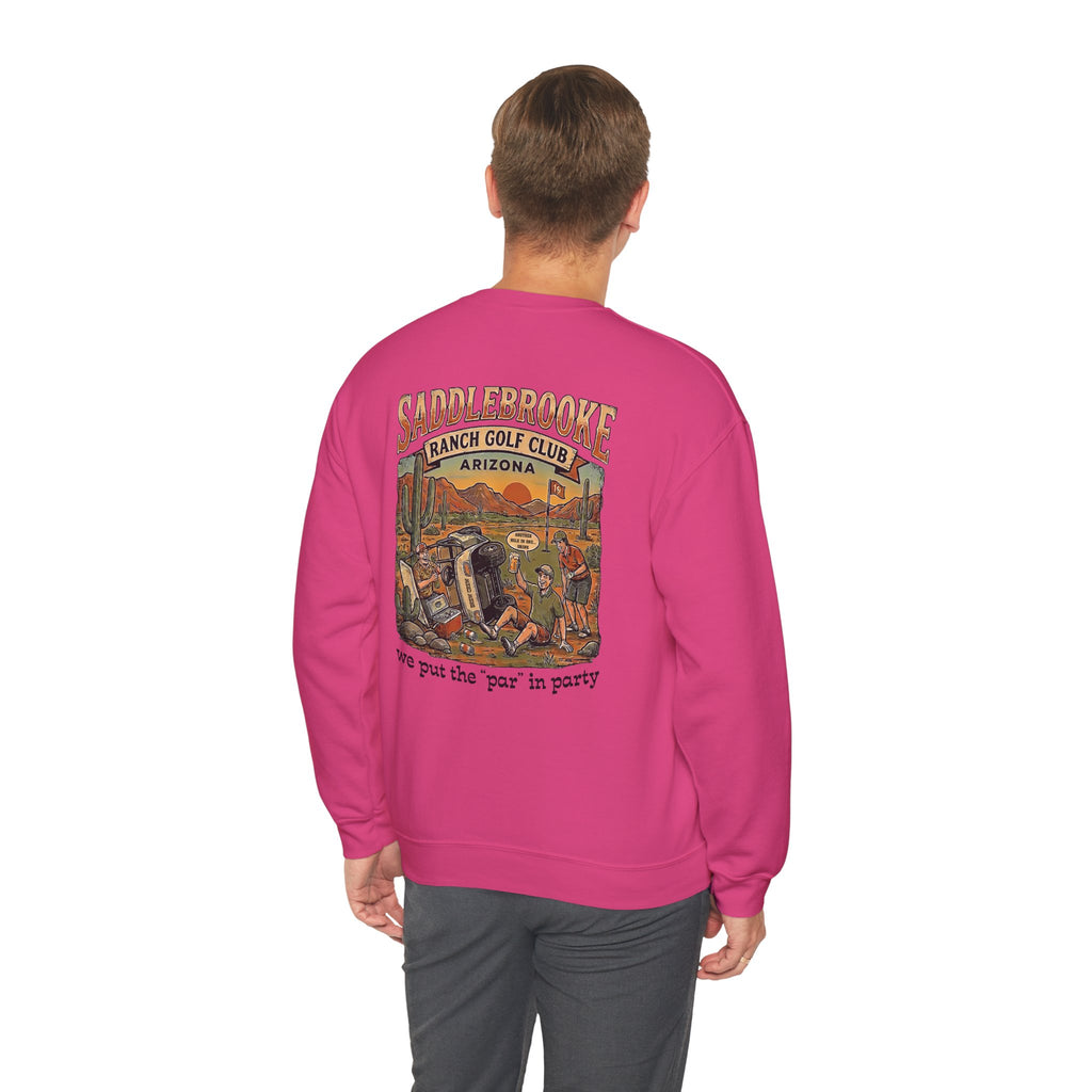 Saddlebrooke Ranch Crewneck Sweatshirt — “We Put the ‘Par’ in Party” Graphic
