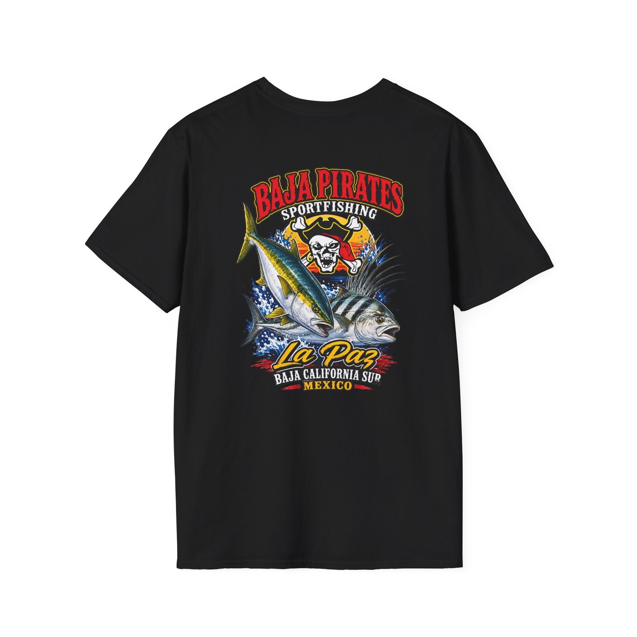 Baja Pirates Yellowtail/Rooster Logo T‑Shirt