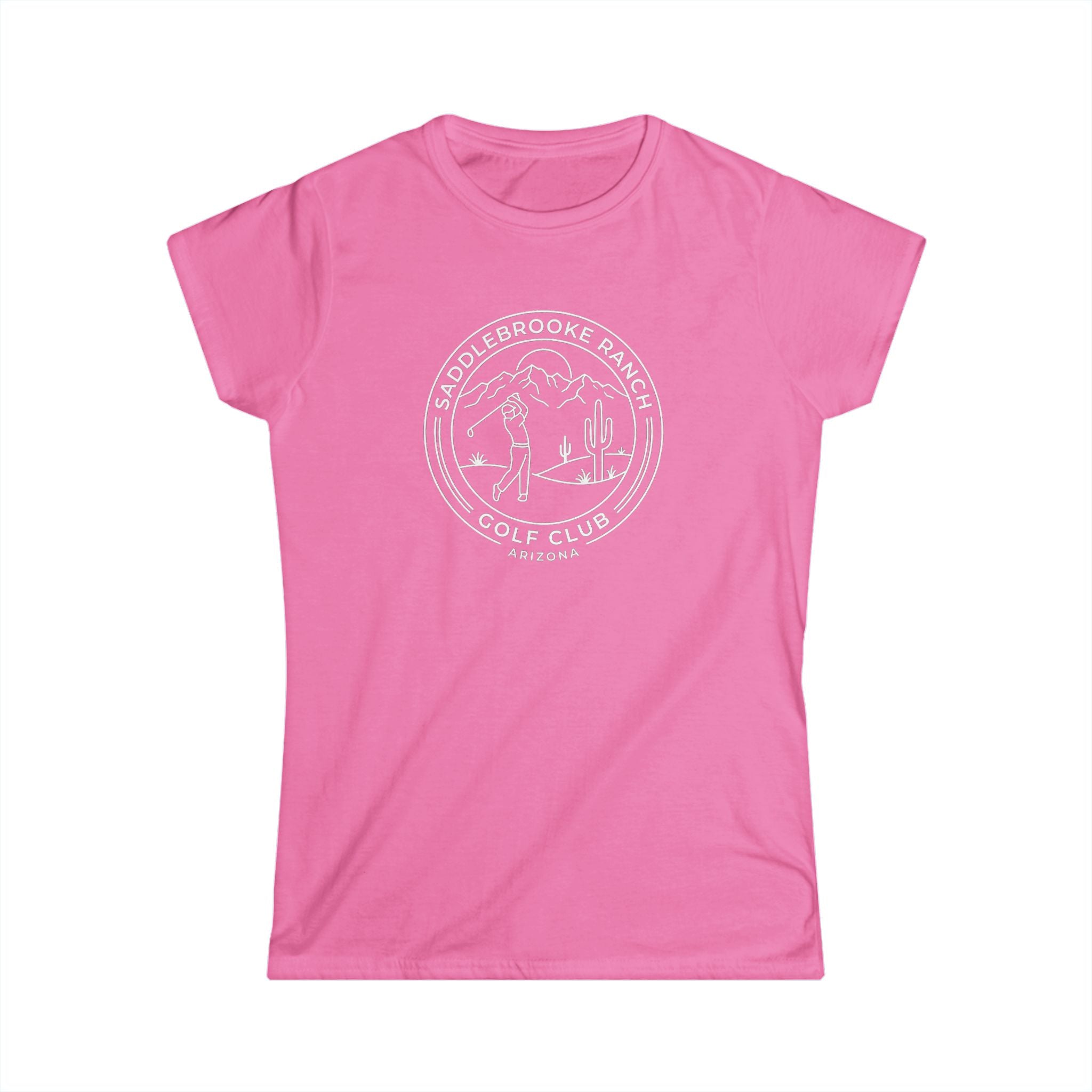 Women's Saddlebrooke Ranch Crewneck Tee - Classic Softstyle Short Sleeve Shirt