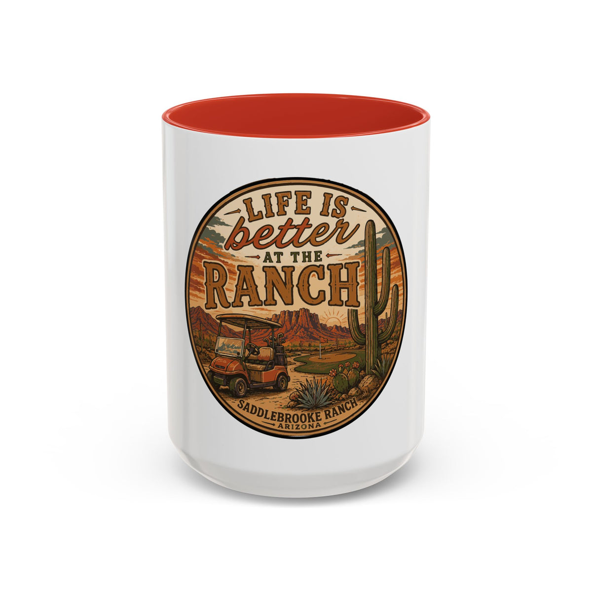 Life Is Better at the Ranch Coffee Mug — Western Ranch Scene 11/15oz