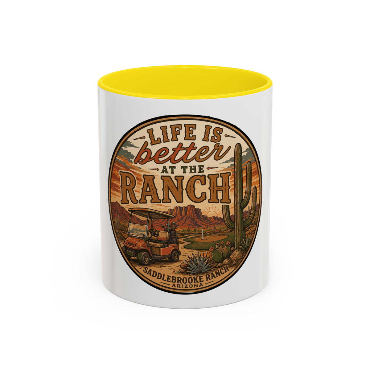 Life Is Better at the Ranch Coffee Mug — Western Ranch Scene 11/15oz
