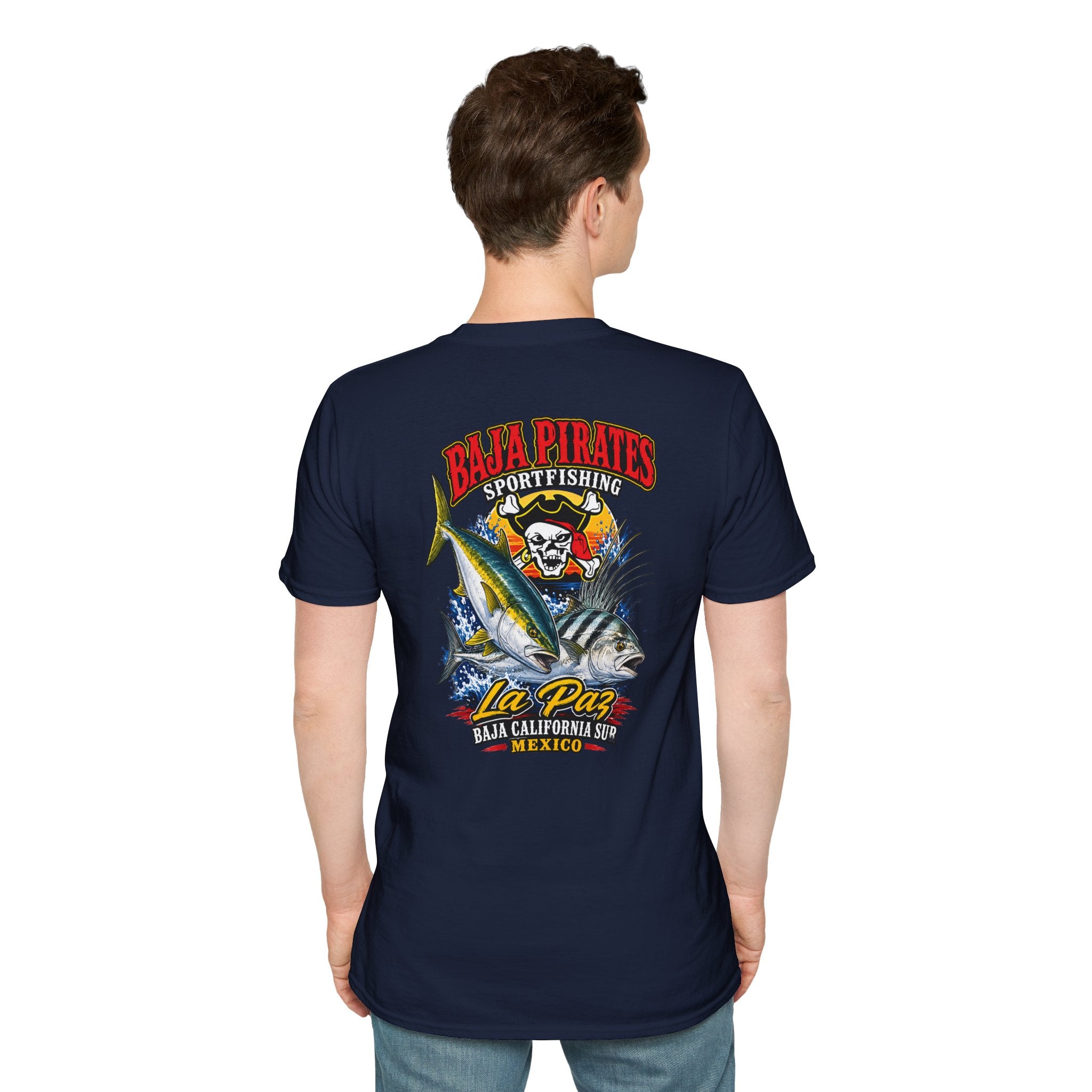 Baja Pirates Yellowtail/Rooster Logo T‑Shirt