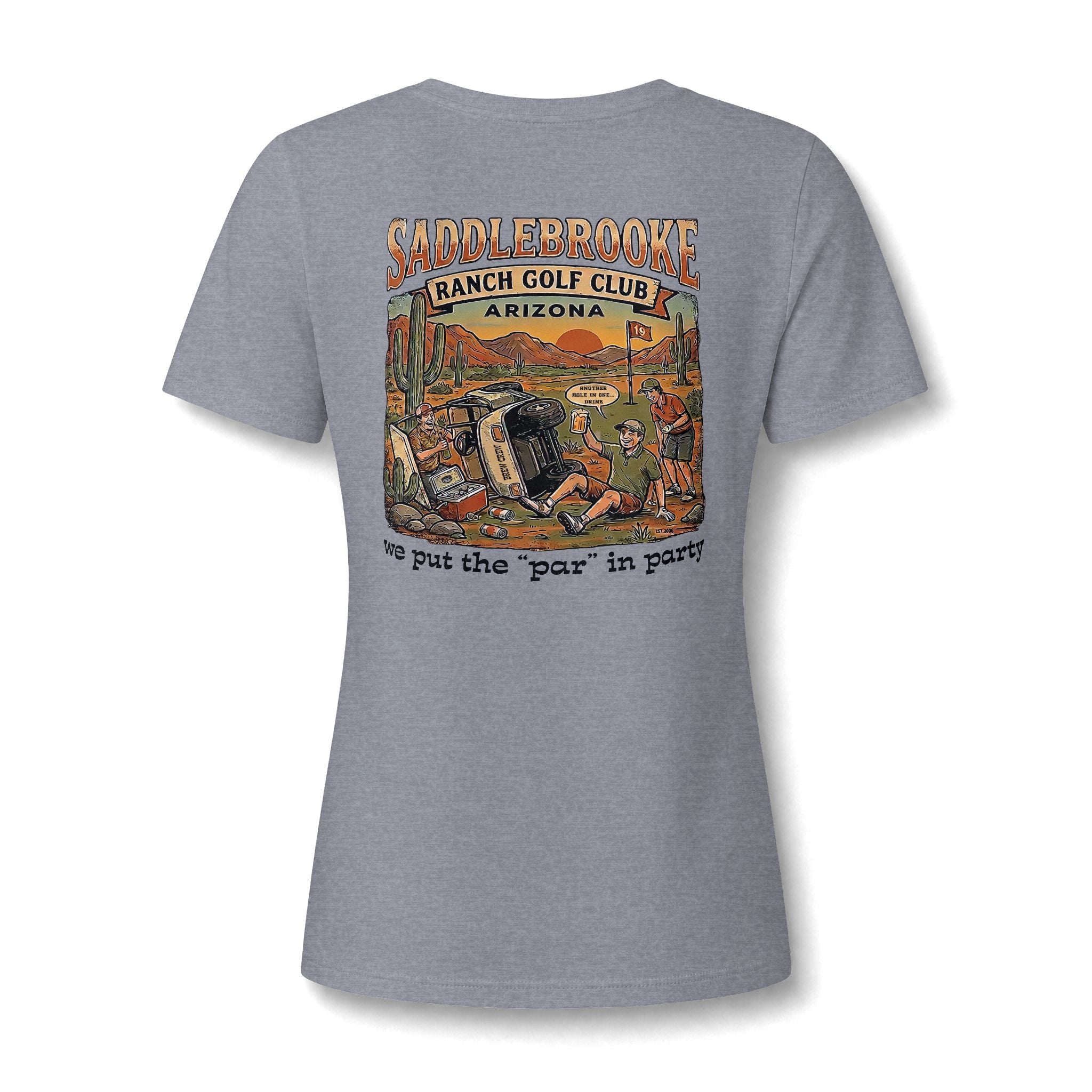 Women's V-Neck Tee — 'Life Is Better on the Ranch' Graphic