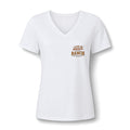 Women's V-Neck Tee — 'Life Is Better on the Ranch' Graphic