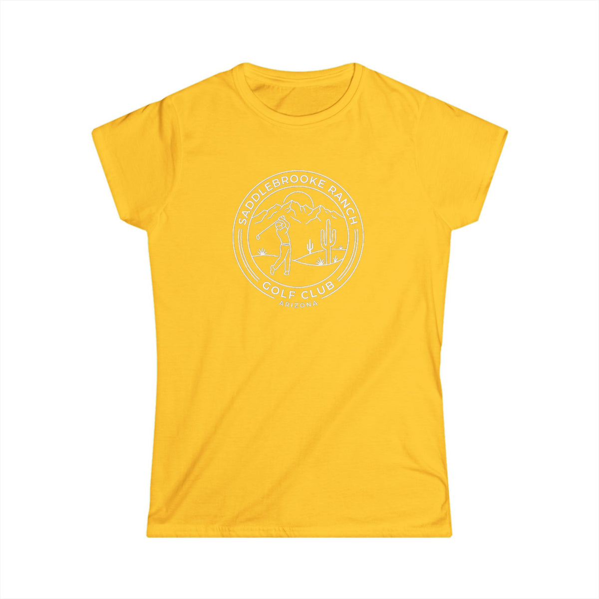 Women's Saddlebrooke Ranch Crewneck Tee - Classic Softstyle Short Sleeve Shirt