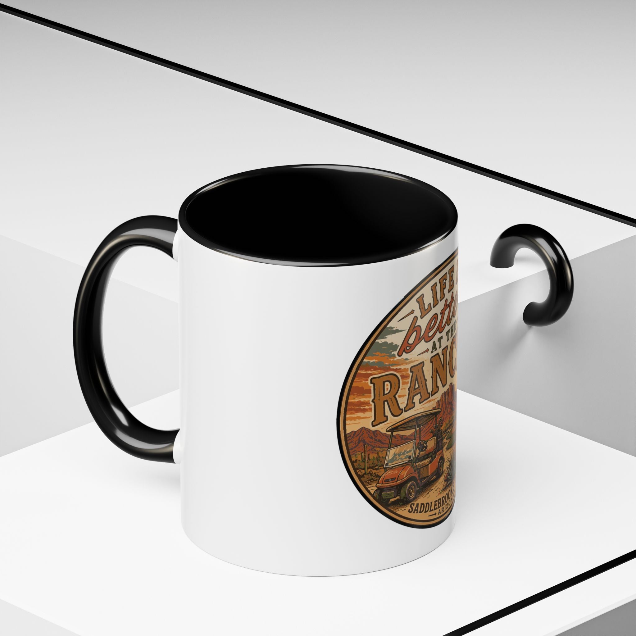 Life Is Better at the Ranch Coffee Mug — Western Ranch Scene 11/15oz