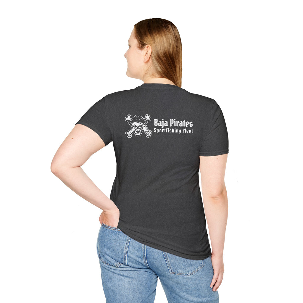 Baja Pirates Sportfishing Fleet T-Shirt — One Color Logo design