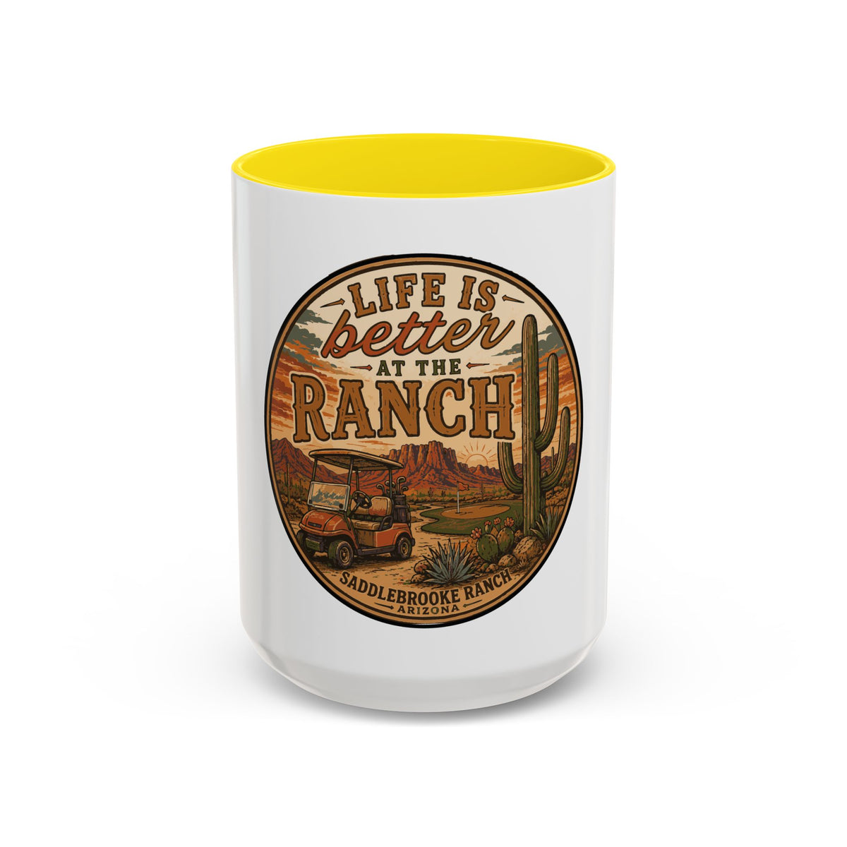 Life Is Better at the Ranch Coffee Mug — Western Ranch Scene 11/15oz