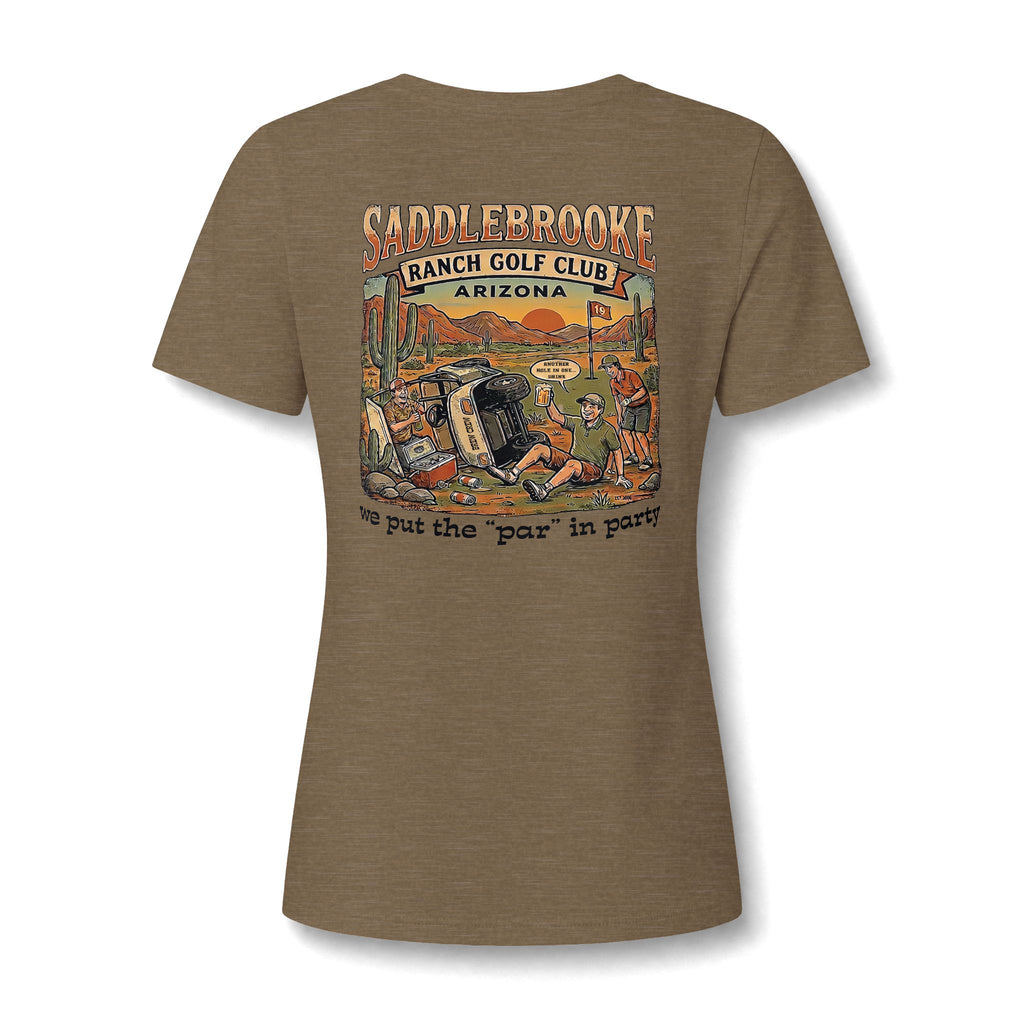 Women's V-Neck Tee — 'Life Is Better on the Ranch' Graphic