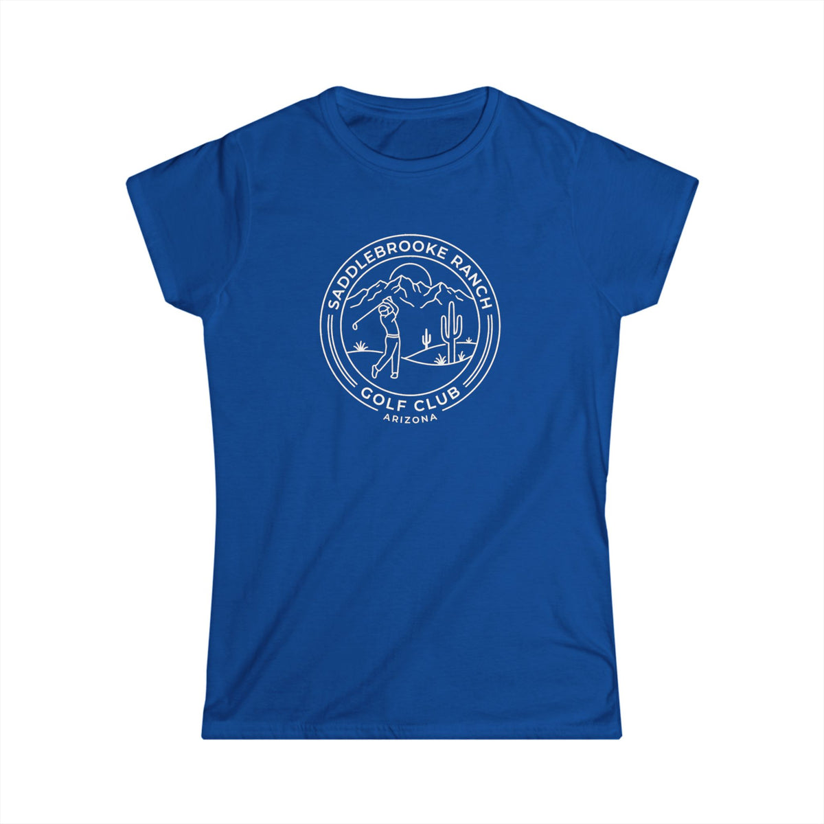 Women's Saddlebrooke Ranch Crewneck Tee - Classic Softstyle Short Sleeve Shirt