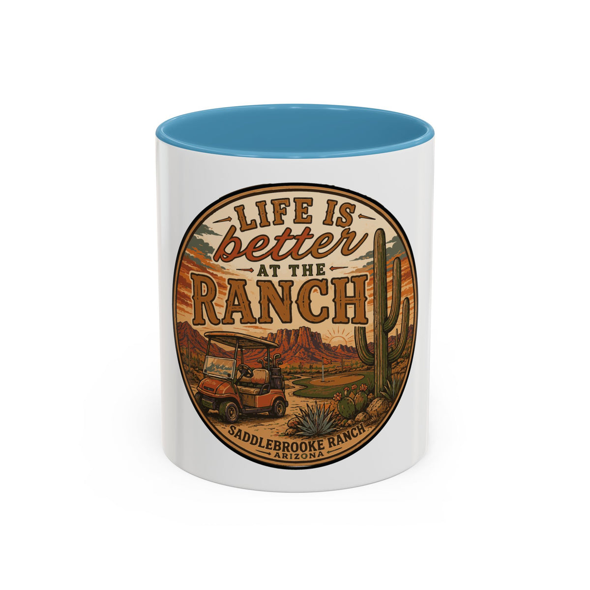 Life Is Better at the Ranch Coffee Mug — Western Ranch Scene 11/15oz