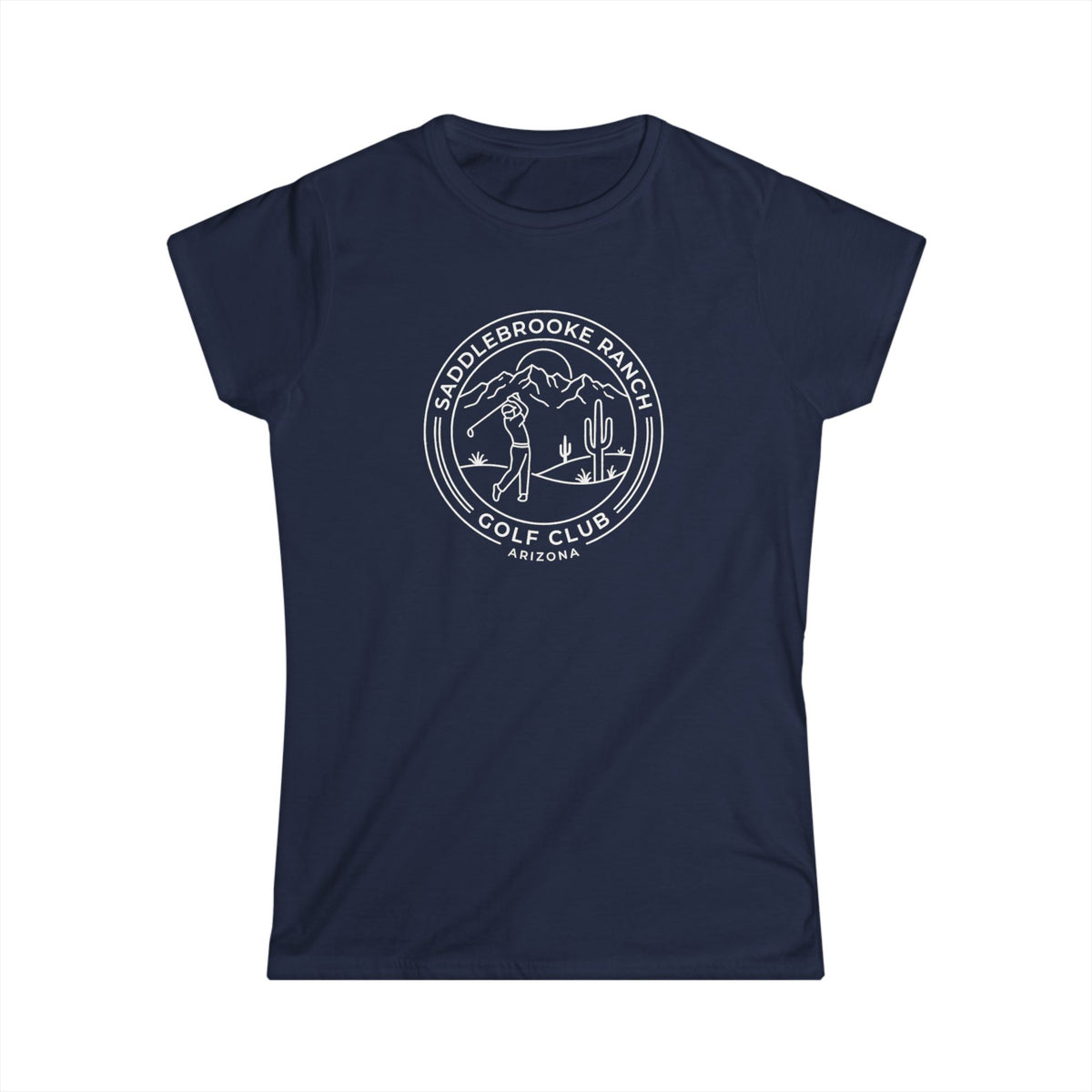 Women's Saddlebrooke Ranch Crewneck Tee - Classic Softstyle Short Sleeve Shirt