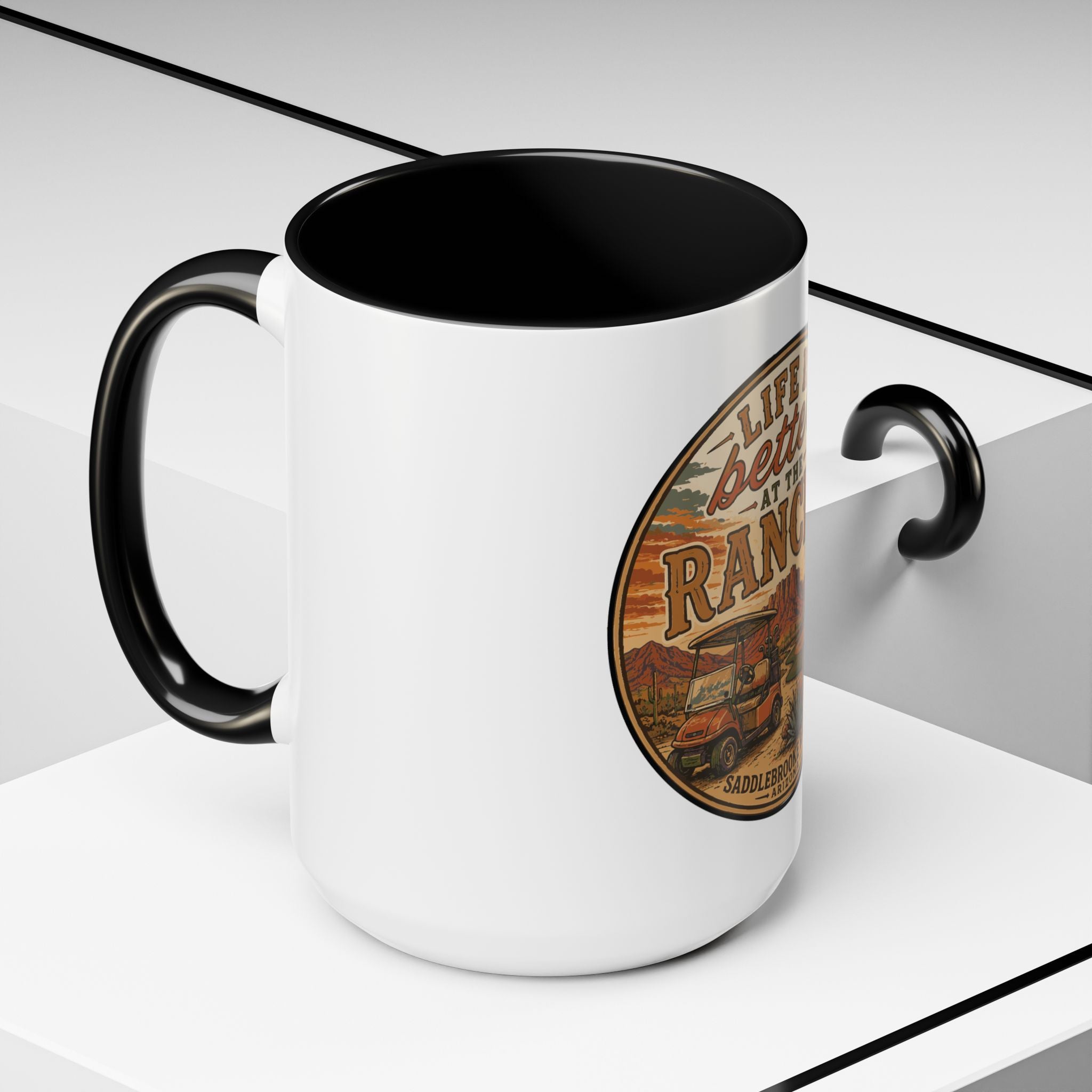 Life Is Better at the Ranch Coffee Mug — Western Ranch Scene 11/15oz