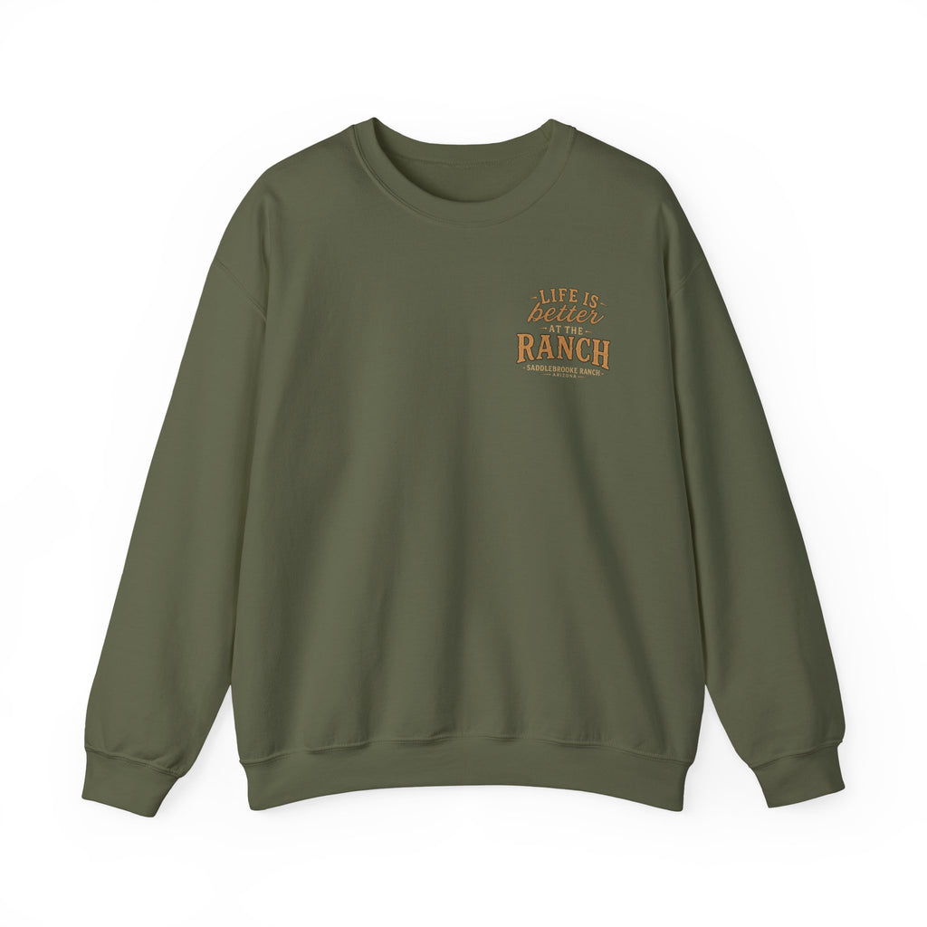 Saddlebrooke Ranch Crewneck Sweatshirt — “We Put the ‘Par’ in Party” Graphic