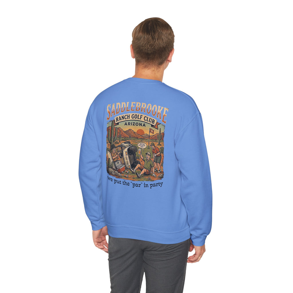 Ranch Golf Club Crewneck Sweatshirt — “We Put the ‘Par’ in Party” Graphic