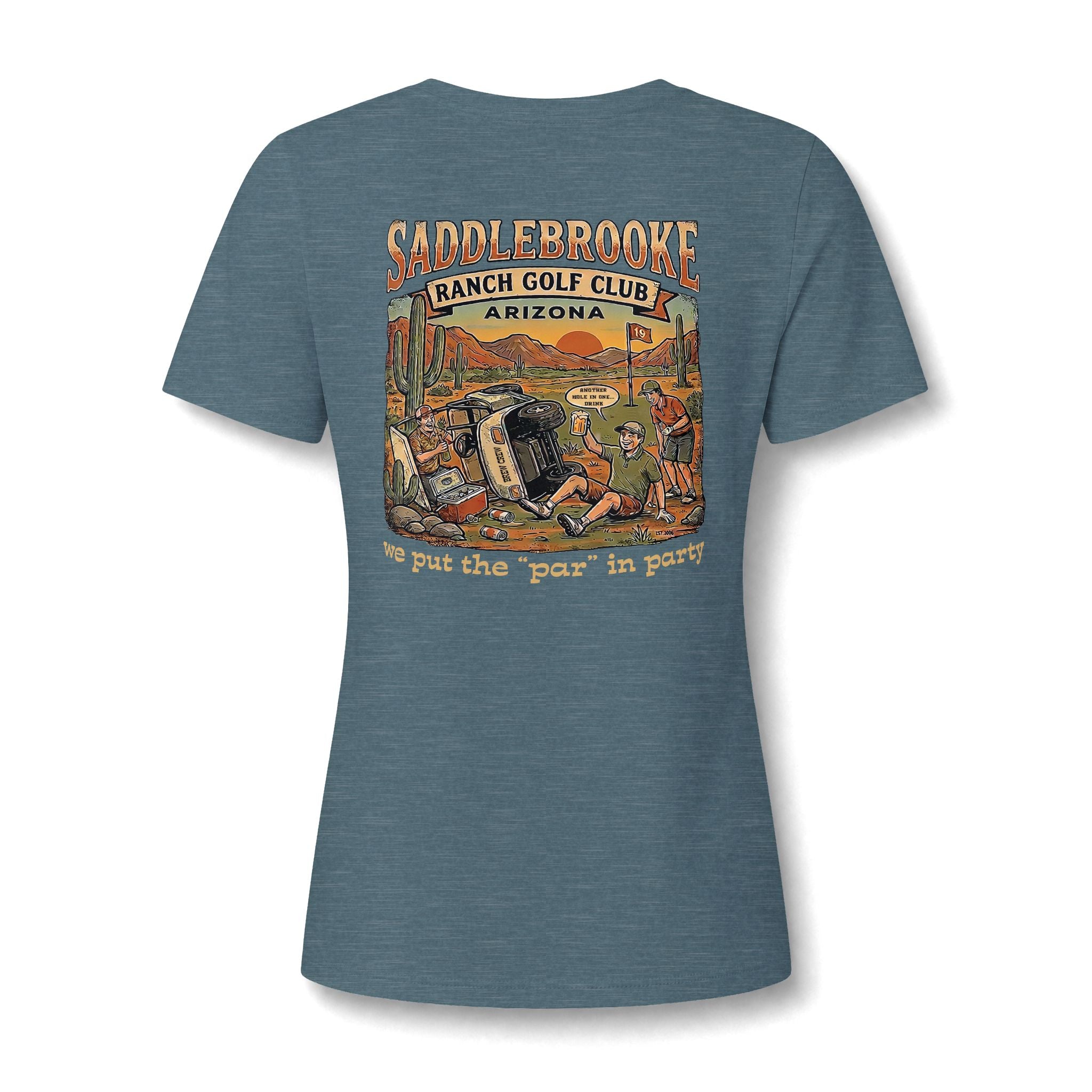 Women's V-Neck Tee — 'Life Is Better on the Ranch' Graphic