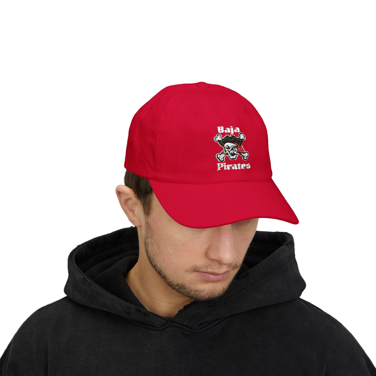 Baja Pirates Cap – Embroidered Skull & Crossbones Baseball Hat