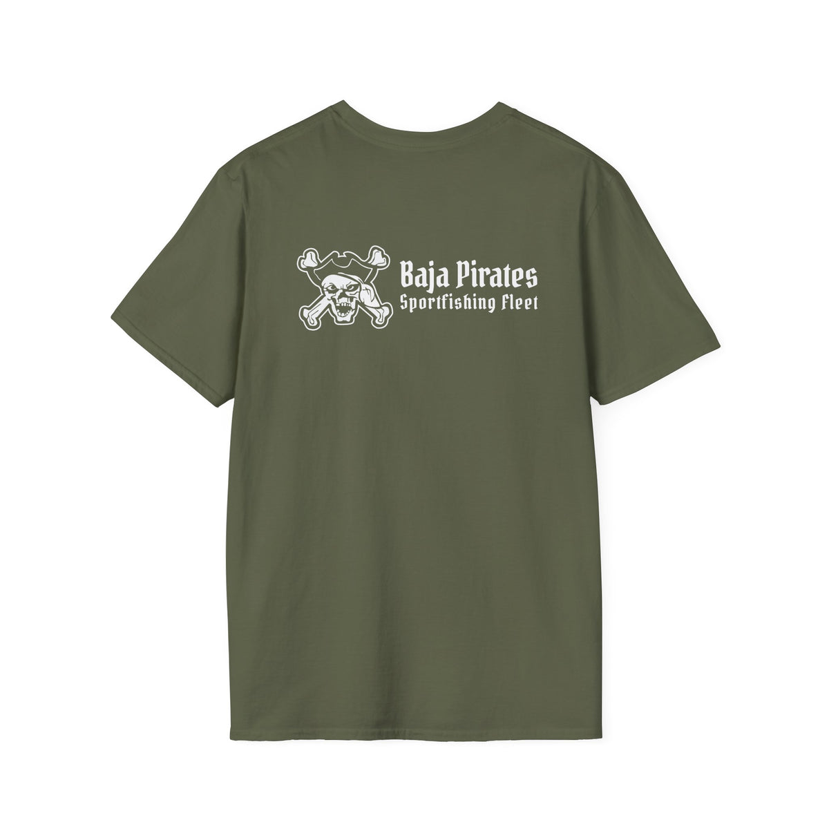 Baja Pirates Sportfishing Fleet T-Shirt — One Color Logo design