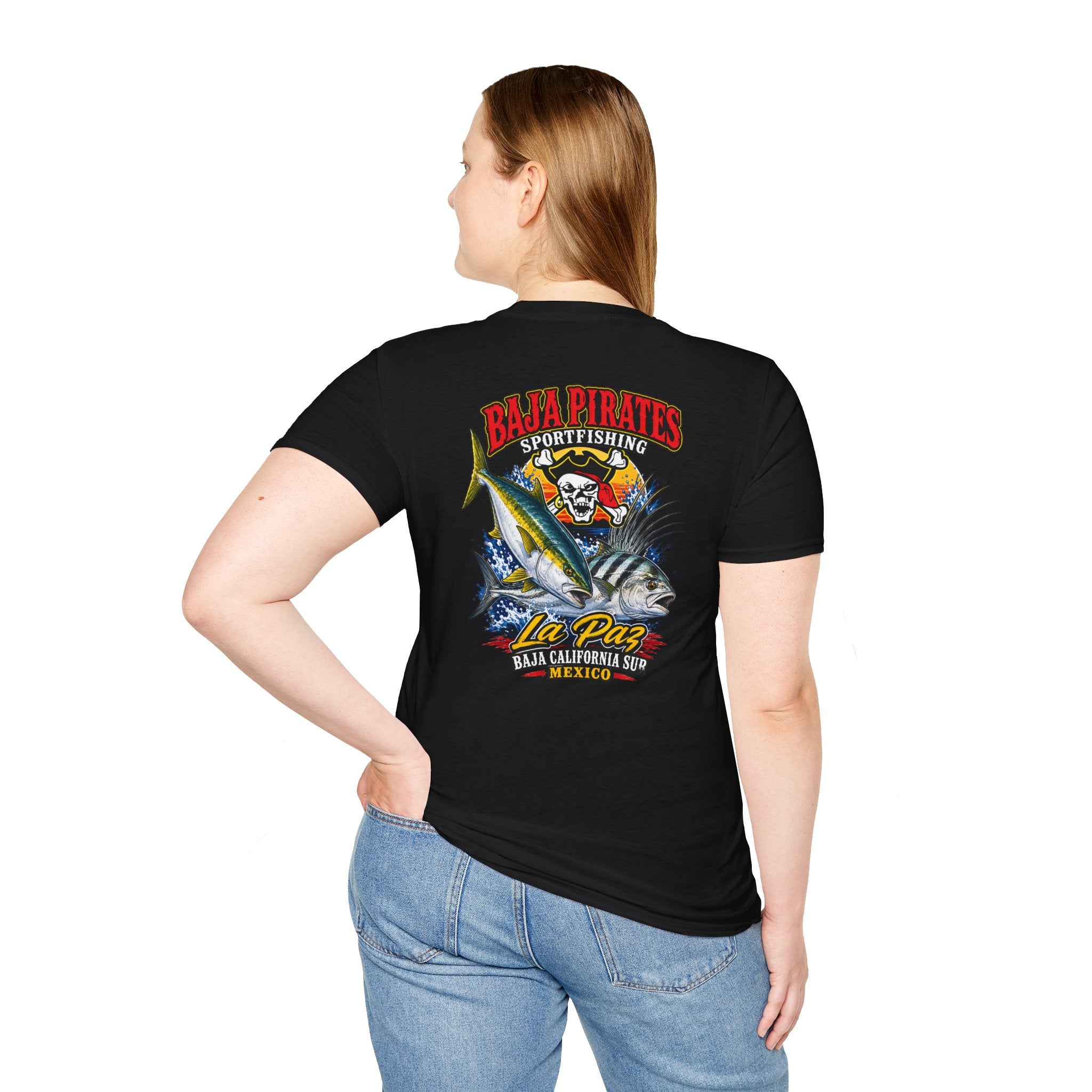 Baja Pirates Yellowtail/Rooster Logo T‑Shirt