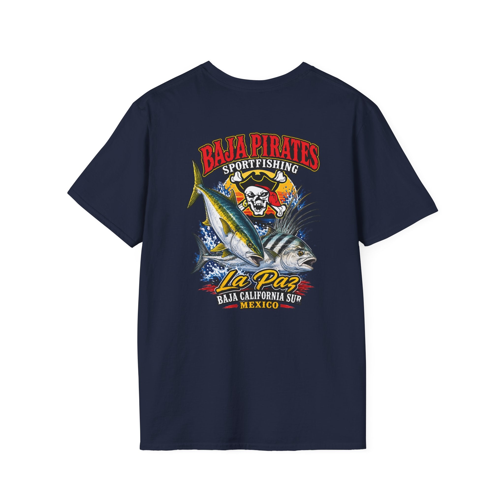 Baja Pirates Yellowtail/Rooster Logo T‑Shirt