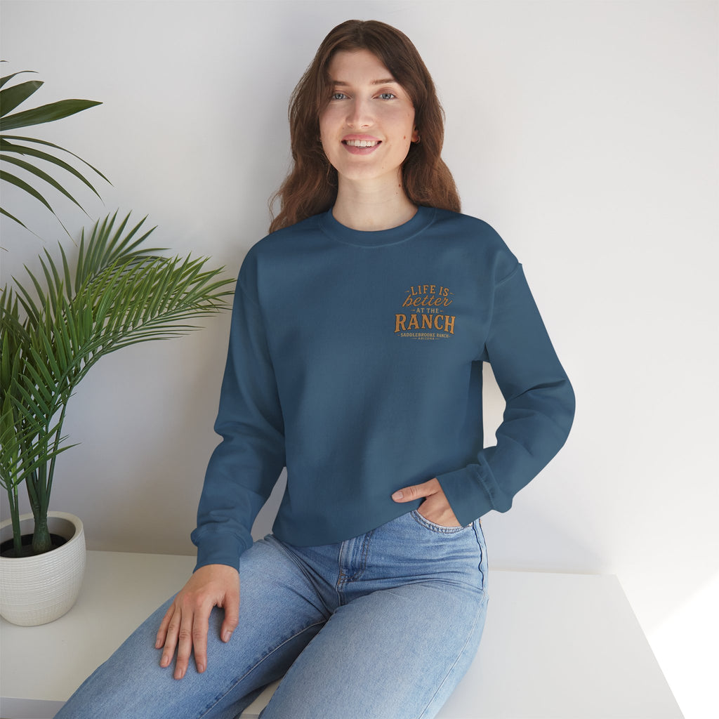 Saddlebrooke Ranch Crewneck Sweatshirt — “We Put the ‘Par’ in Party” Graphic