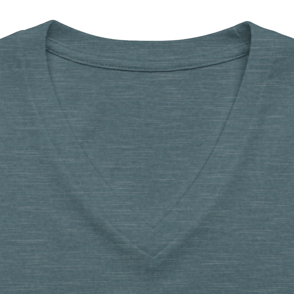 Women's V-Neck Tee — 'Life Is Better on the Ranch' Graphic