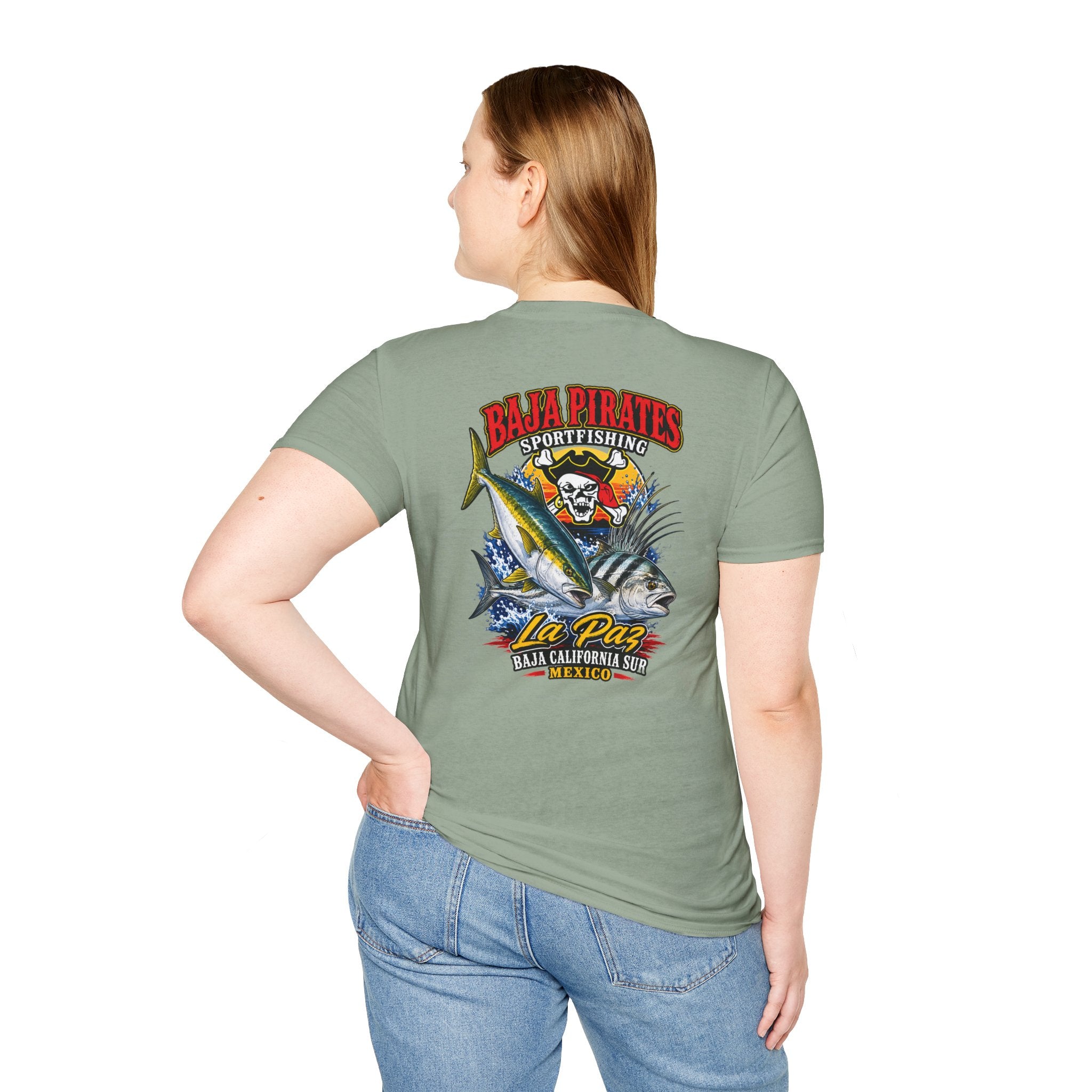 Baja Pirates Yellowtail/Rooster Logo T‑Shirt