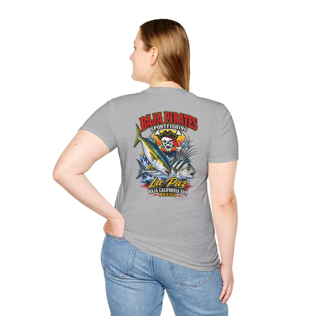 Baja Pirates Yellowtail/Rooster Logo T‑Shirt