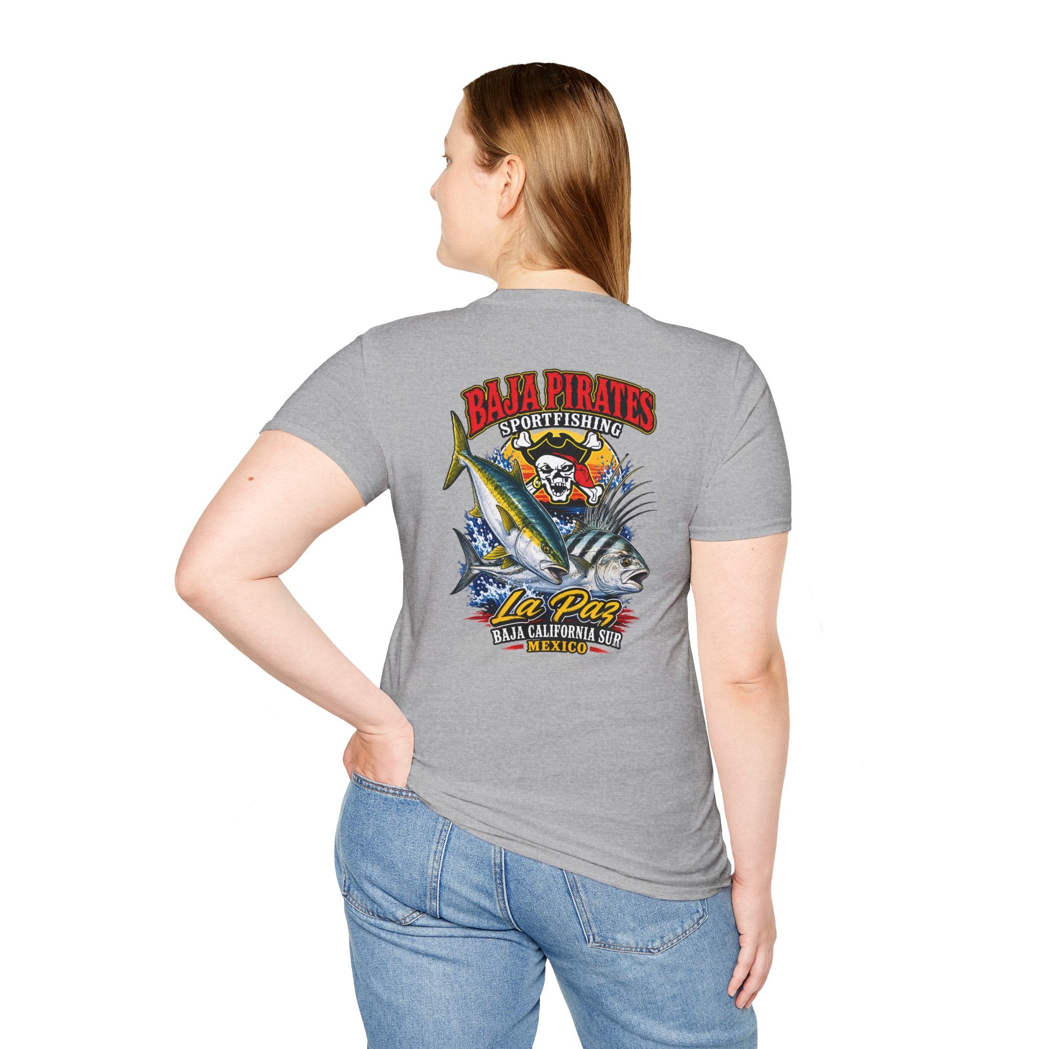 Baja Pirates Yellowtail/Rooster Logo T‑Shirt
