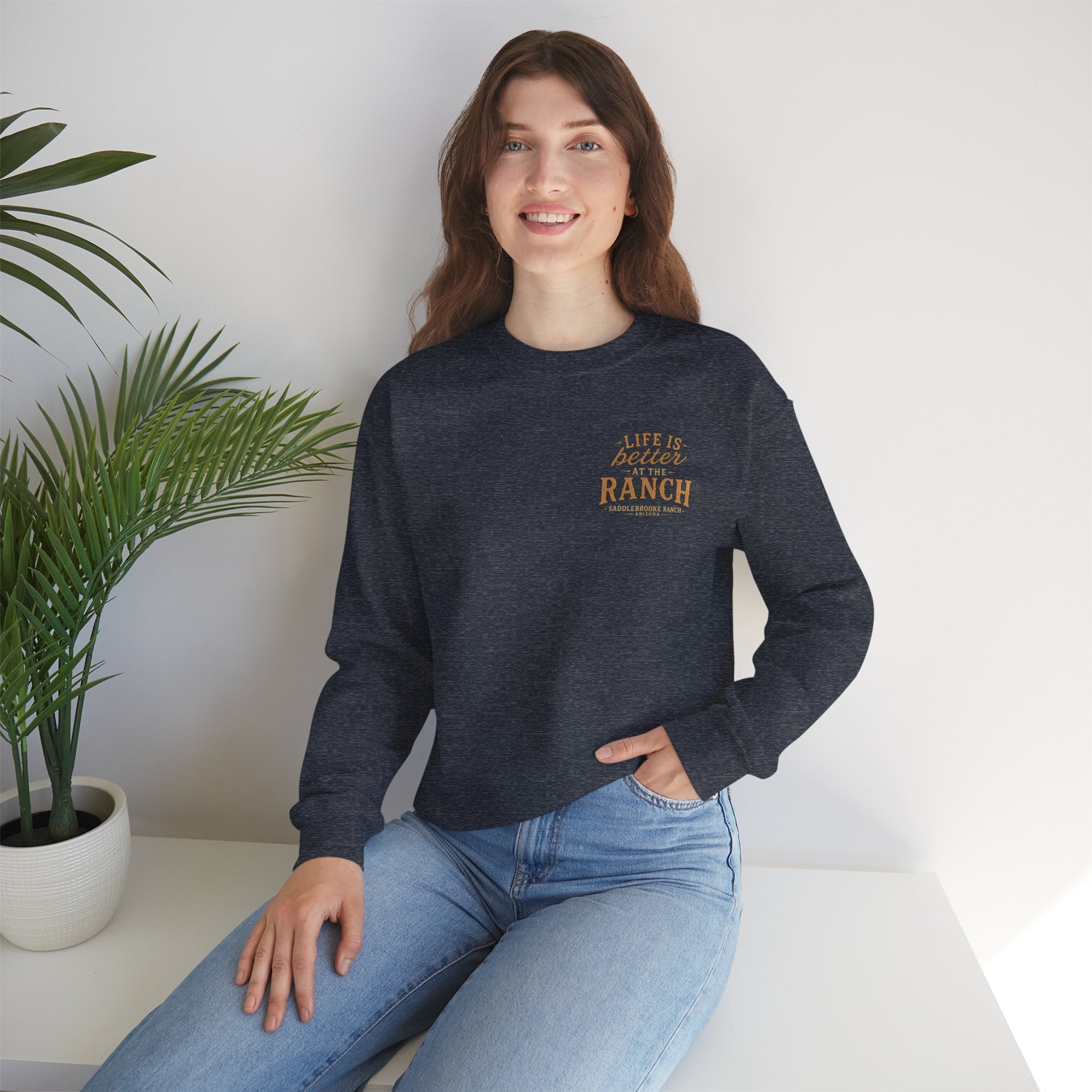 Saddlebrooke Ranch Crewneck Sweatshirt — “We Put the ‘Par’ in Party” Graphic