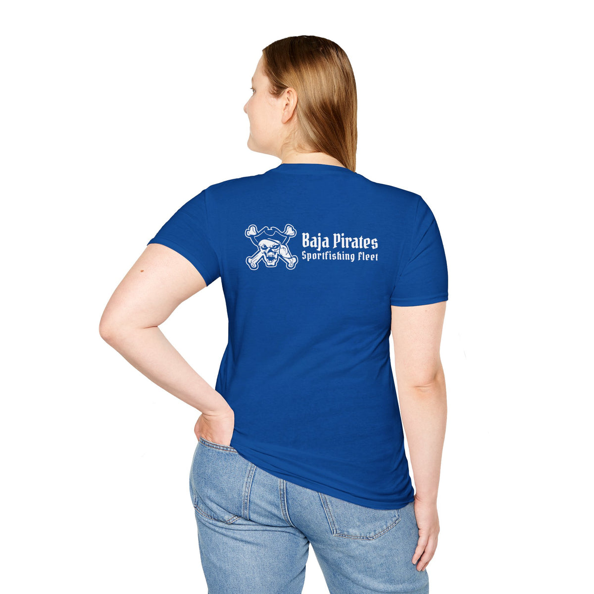 Baja Pirates Sportfishing Fleet T-Shirt — One Color Logo design