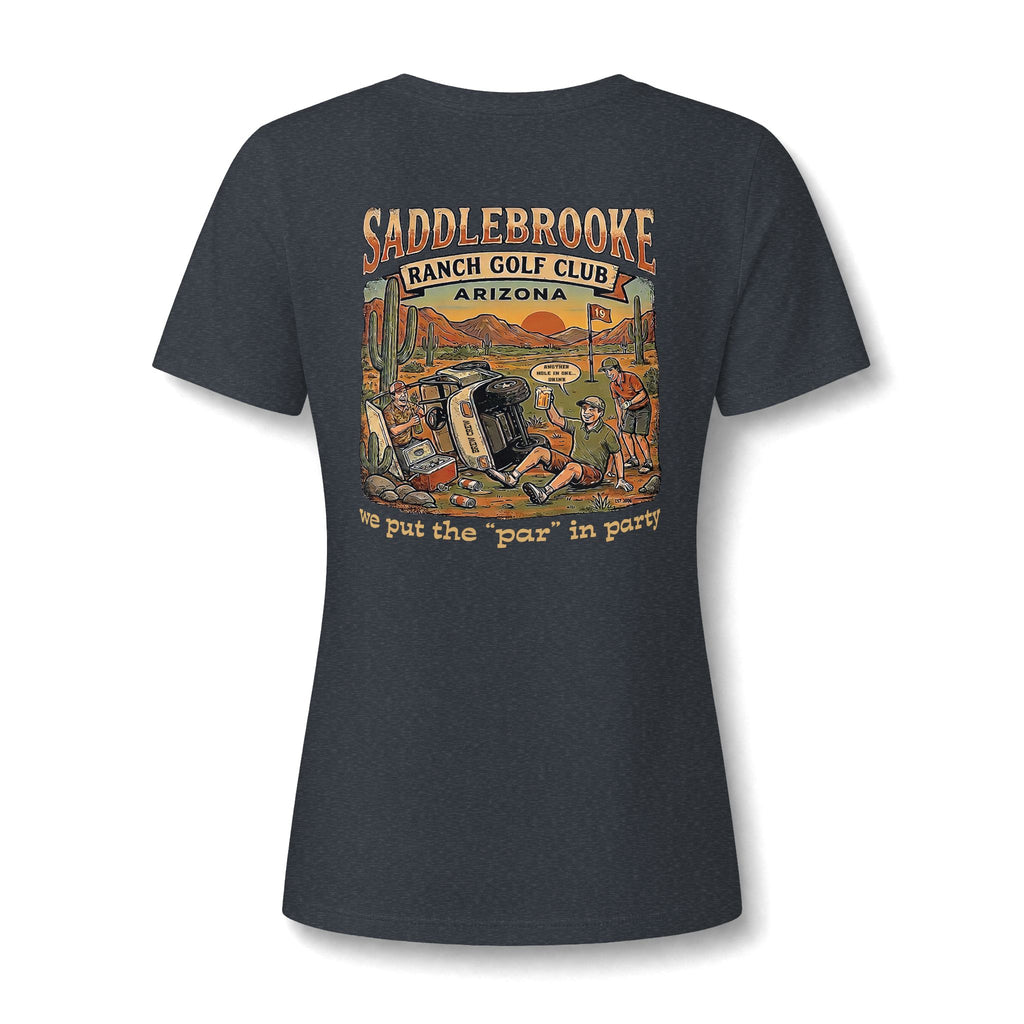 Women's V-Neck Tee — 'Life Is Better on the Ranch' Graphic