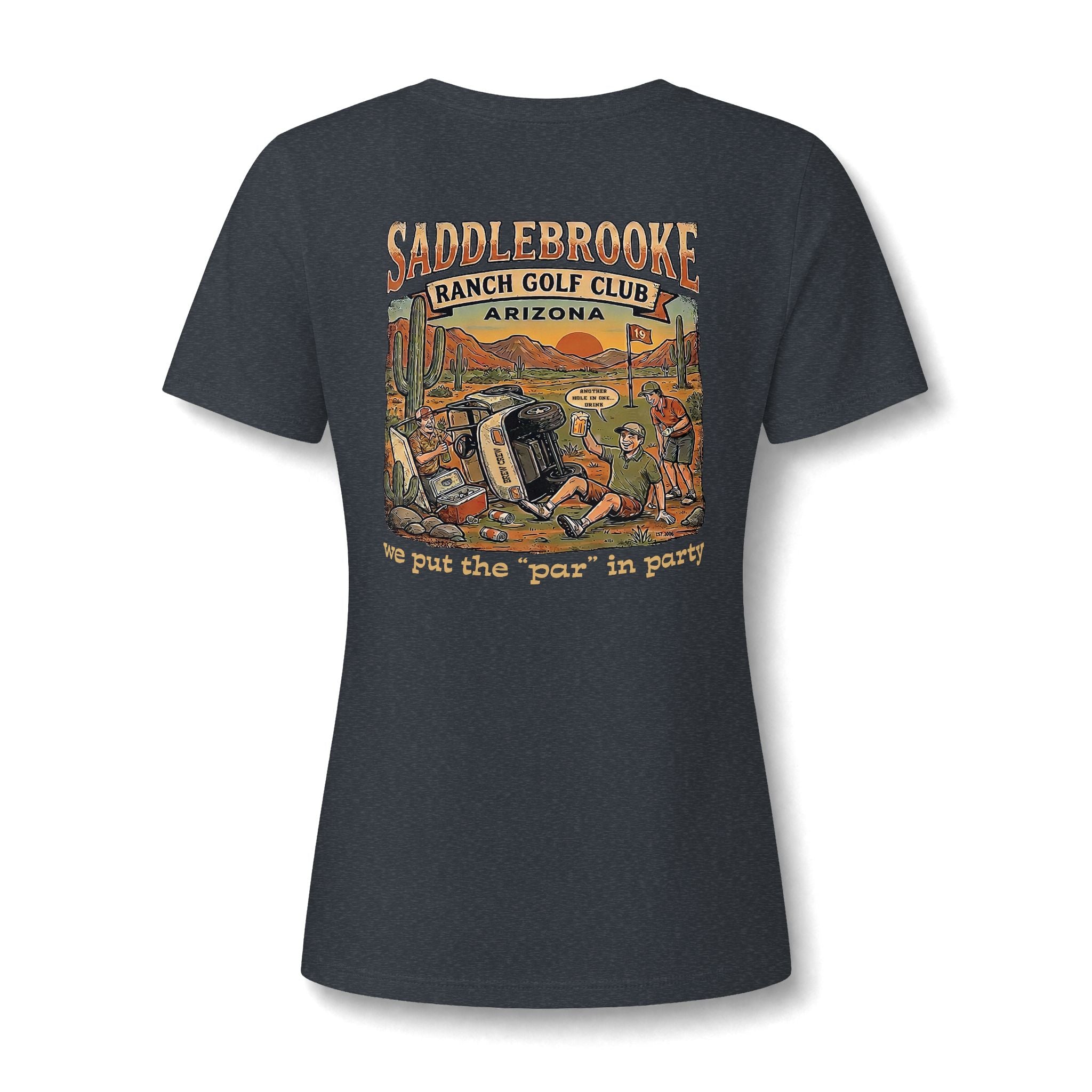 Women's V-Neck Tee — 'Life Is Better on the Ranch' Graphic