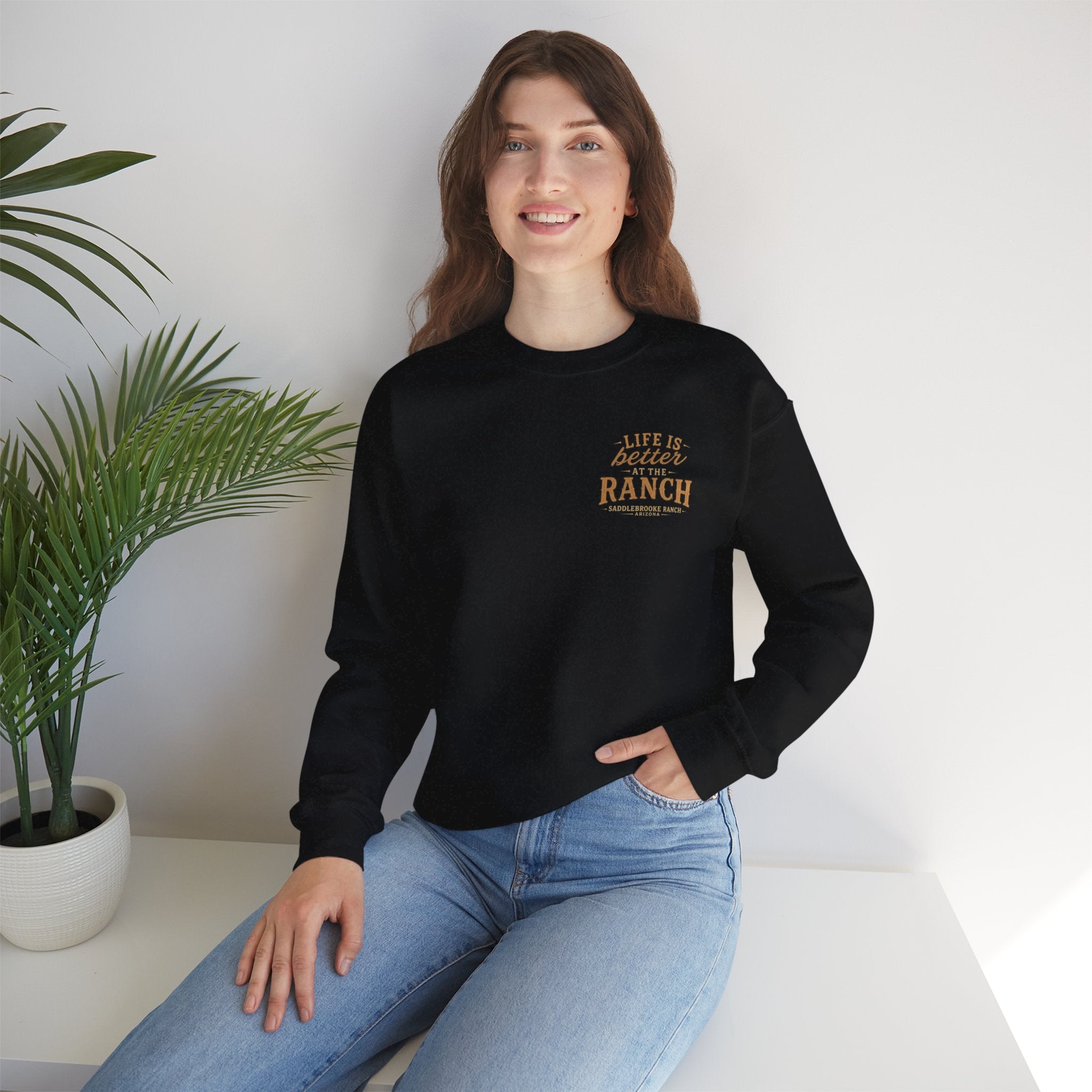 Saddlebrooke Ranch Crewneck Sweatshirt — “We Put the ‘Par’ in Party” Graphic