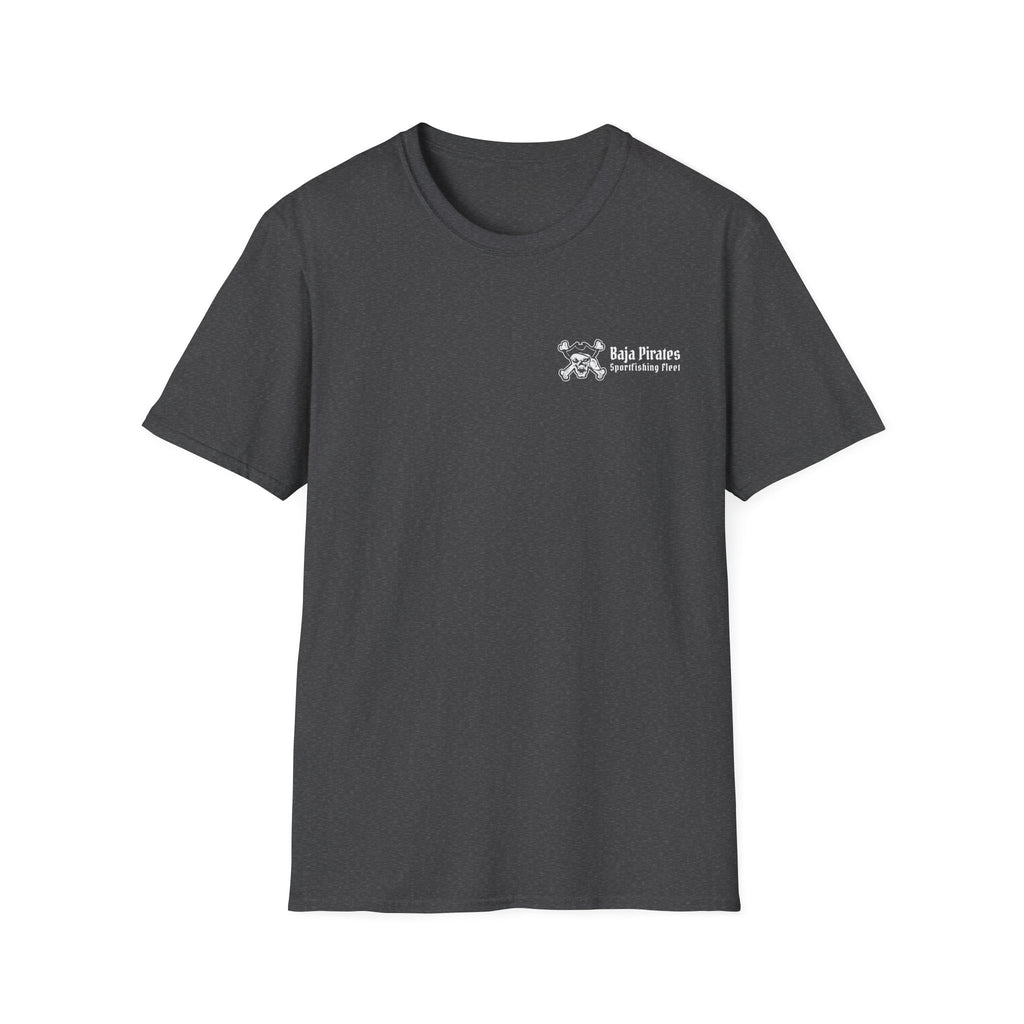 Baja Pirates Sportfishing Fleet T-Shirt — One Color Logo design