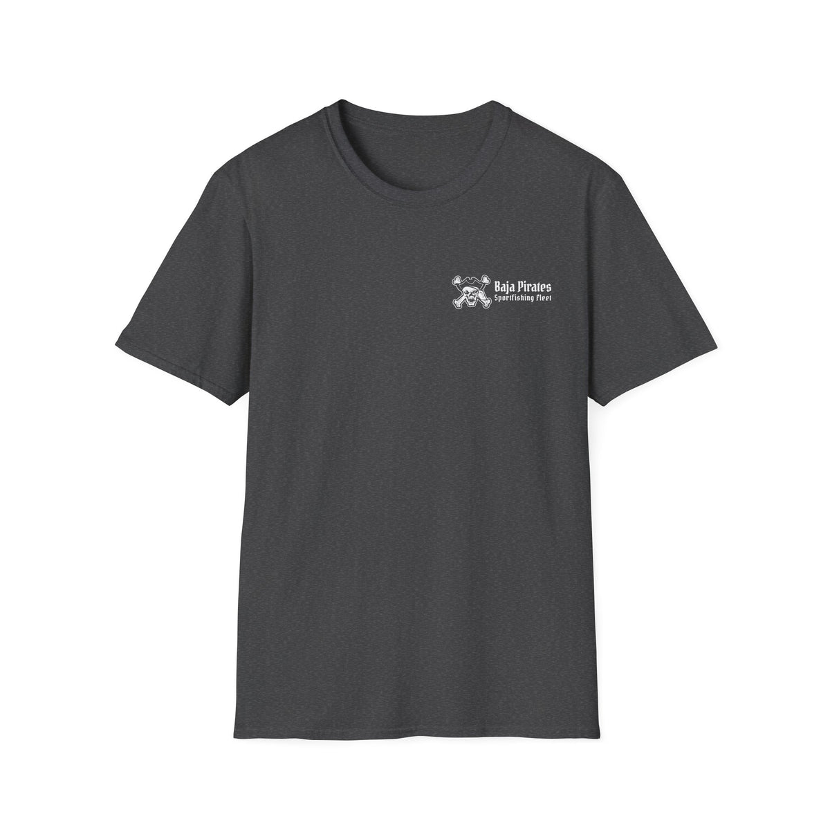 Baja Pirates Sportfishing Fleet T-Shirt — One Color Logo design