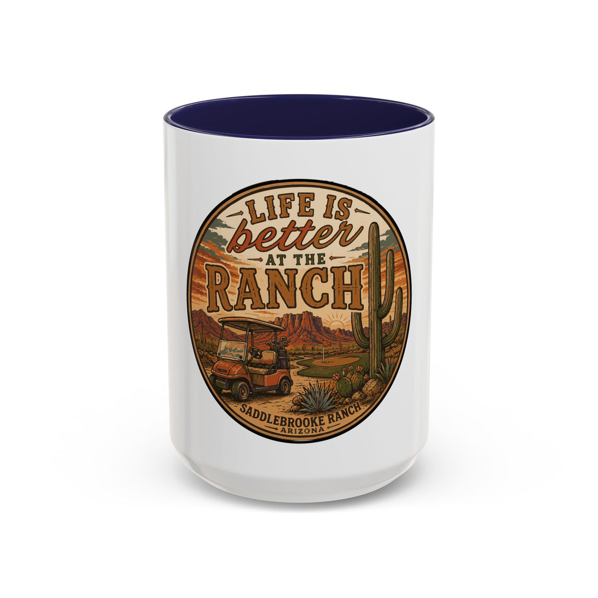 Life Is Better at the Ranch Coffee Mug — Western Ranch Scene 11/15oz