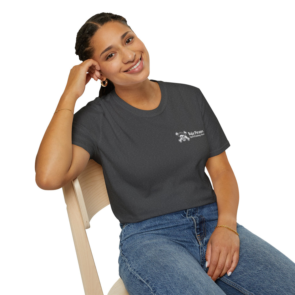 Baja Pirates Sportfishing Fleet T-Shirt — One Color Logo design