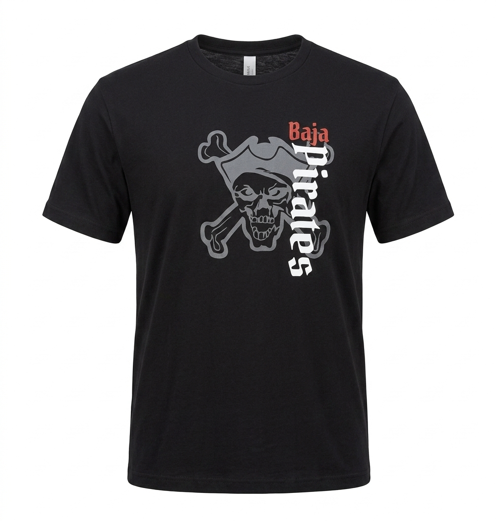 Baja Pirate Ghost Print T-Shirt