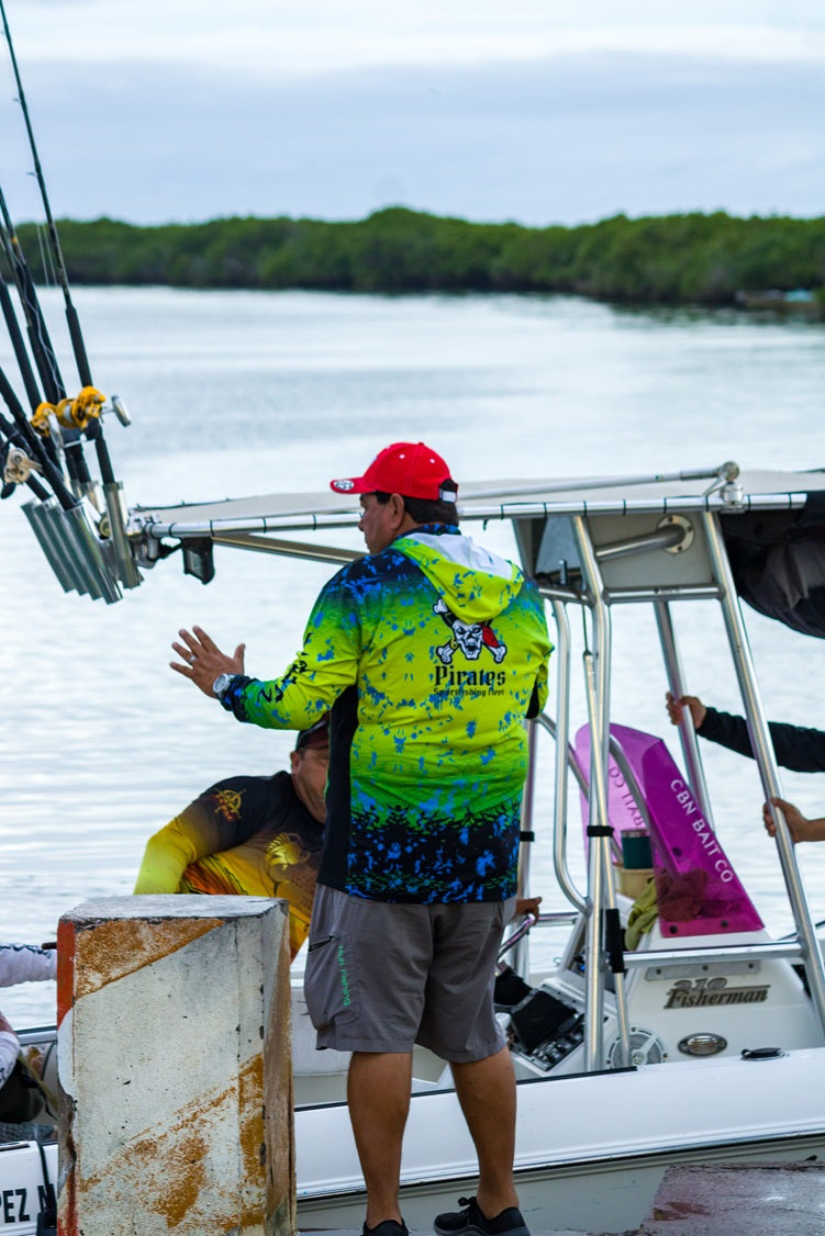 Baja Pirates Performance Fishing Shirts UPF 50 - Yellow