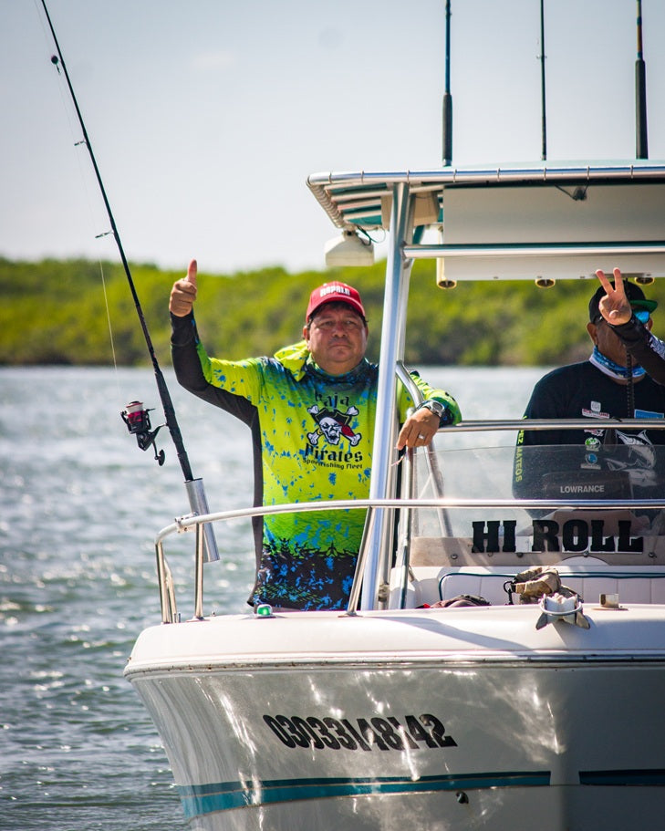 Baja Pirates Performance Fishing Shirts UPF 50 - Yellow