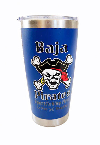 20 oz. Baja Pirates Travel Mug with Leak-Resistant Lid - Blue