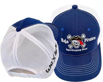 Baja Pirates Trucker Style Hat - Blue/White