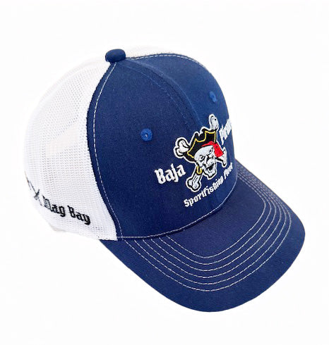Baja Pirates Trucker Style Hat - Blue/White