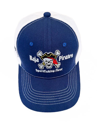 Baja Pirates Trucker Style Hat - Blue/White