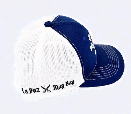 Baja Pirates Trucker Style Hat - Blue/White