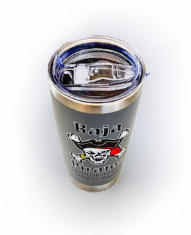 20 oz. Baja Pirates Travel Mug with Leak-Resistant Lid - Gray
